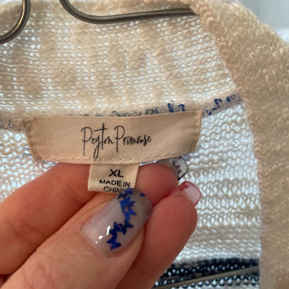 Blue and white cardigan - Picture 2 of 2